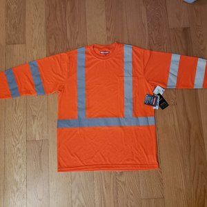 NEW Craftsman High Visibility ANSI Class 3 Shirt Men's Large Reflective Safety